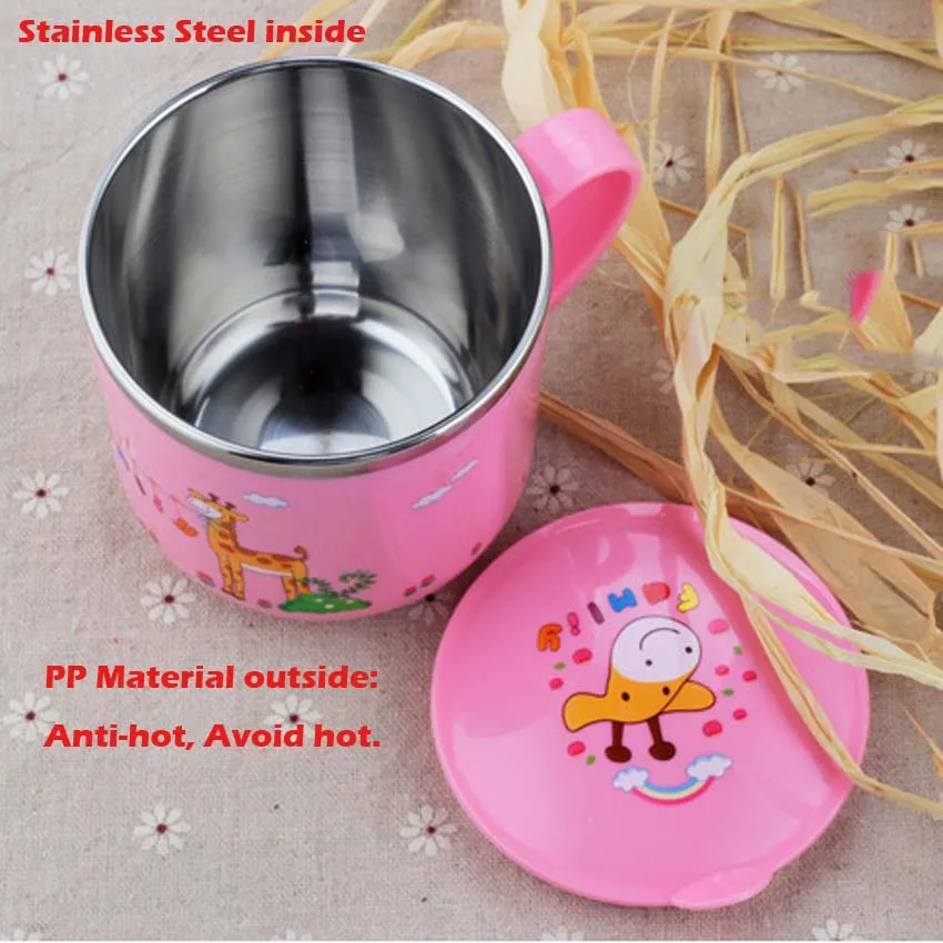 Детские термоизоляционные чашки из нержавеющей стали 220 мл каваи-чашки с