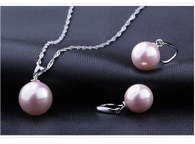Набор украшений из ожерелья и серег серебра 925 пробы с жемчугом|necklace gift set|necklace