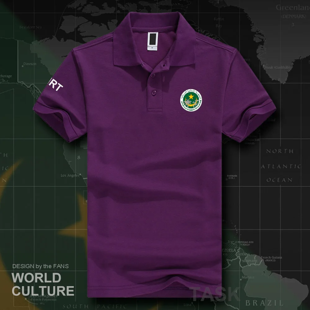 Mauritania Mauritanian MR MRT polo shirts men short sleeve white brands printed for country 2018 cotton nation team flag new 20 | Мужская