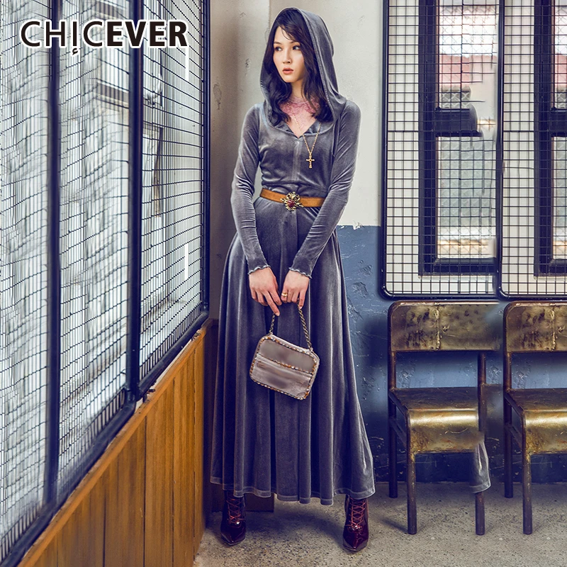 Женское платье трапециевидной формы CHICEVER корейское ТРАПЕЦИЕВИДНОЕ ПЛАТЬЕ С