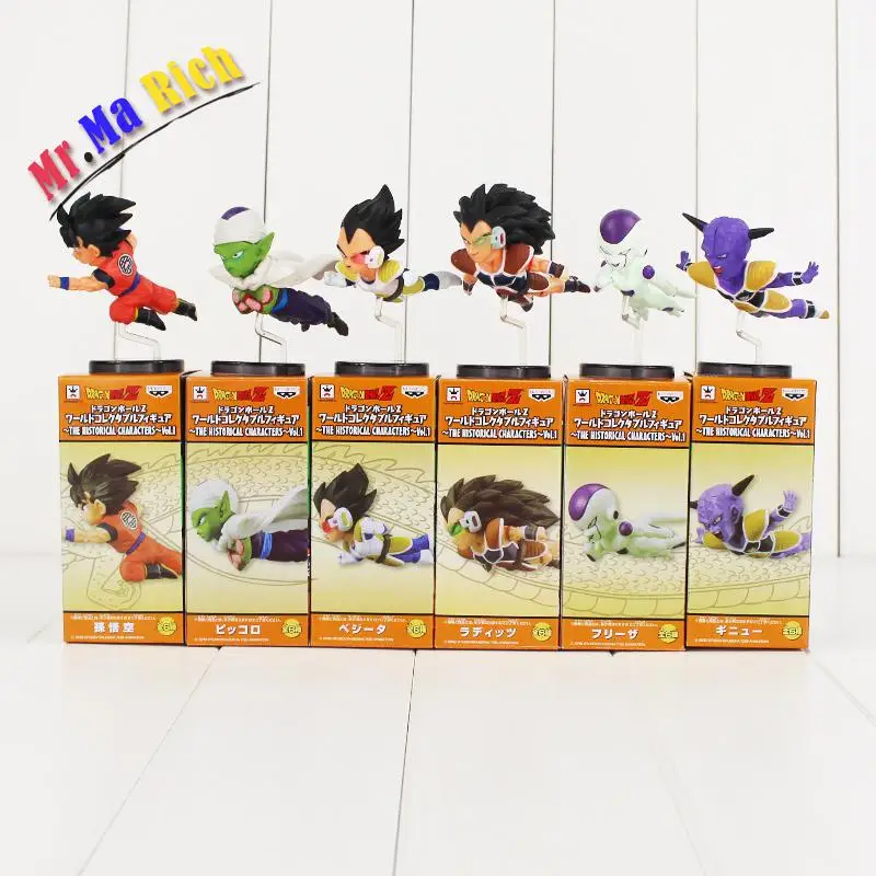 6 шт./компл. Dragon Ball 30th Flight Super Saiyan Raditz Vegeta Son Goku Frieza Piccolo игрушка фигурка|figure toy|set dragon