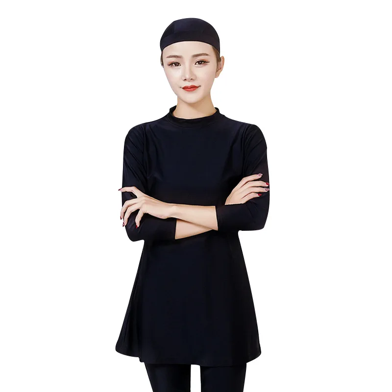 

Arabian swimsuit Islamic women swimwear Muslim swimsuit with swim hat New Muslim swimsuit three-piece suit