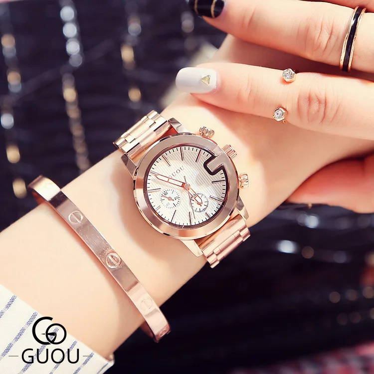 Женские Часы Guou модные блестящие часы с бриллиантом 8173|feminino|feminino relogio |