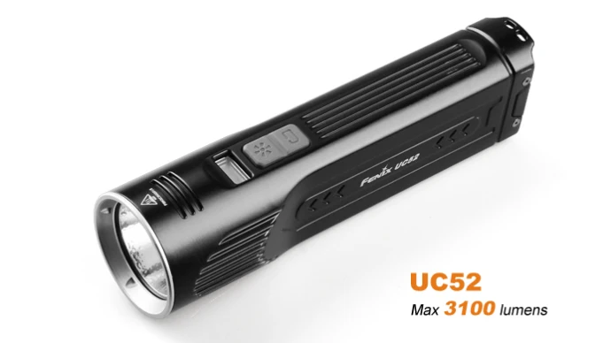 Новый Fenix UC52 светодиод Cree XHP70 перезаряжаемый фонарик Micro USB 3100 люмен встроенный 7 2