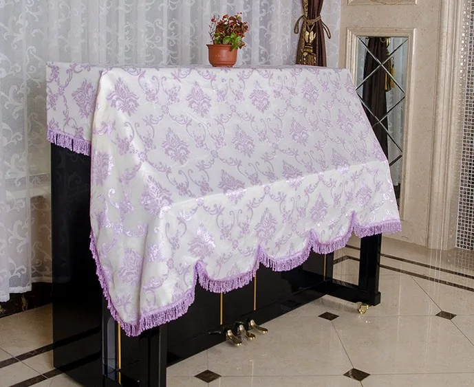 1PC Newest Piano Cover Purple Lace Dustproof High Grade KQ 019 | Дом и сад