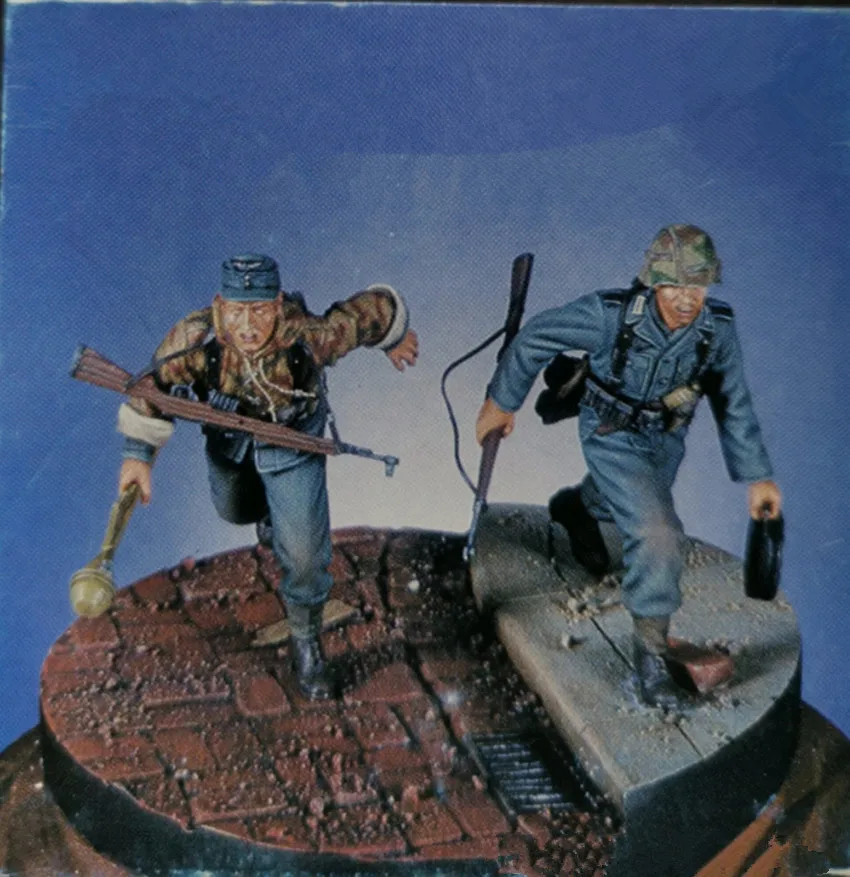 1/35 модельная фигурка из смолы комплект Unassambled Неокрашенная/791(2 фигурки без основания