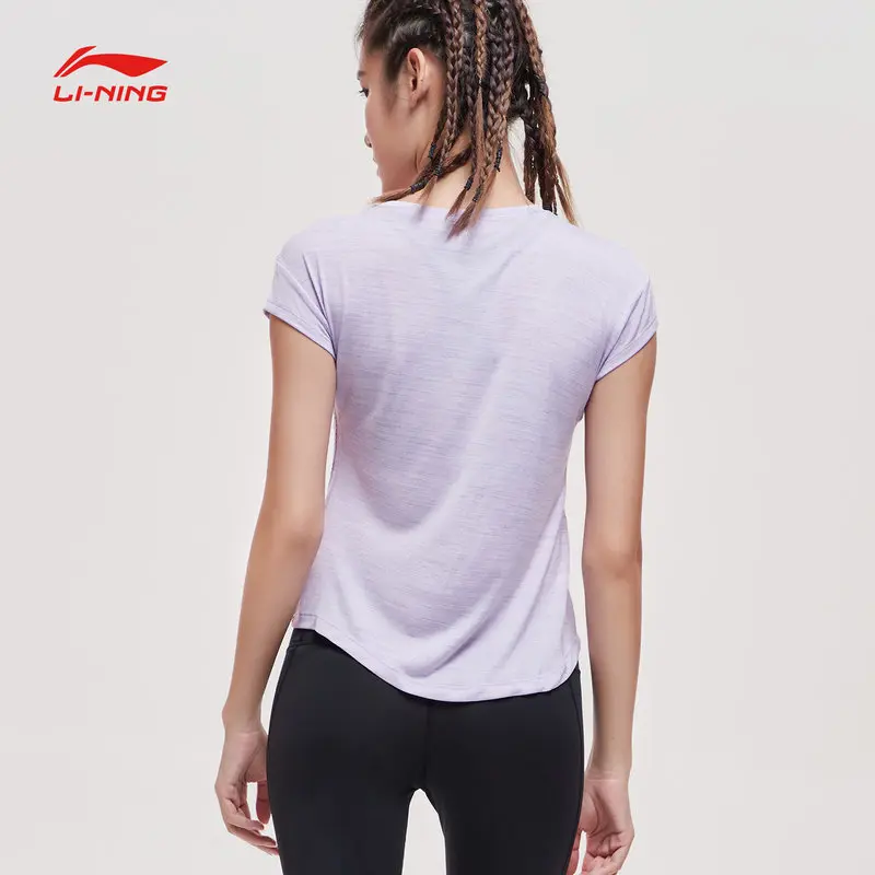 Женская Спортивная футболка Li Ning из дышащего полиэстера с подкладкой li ning ATSP094