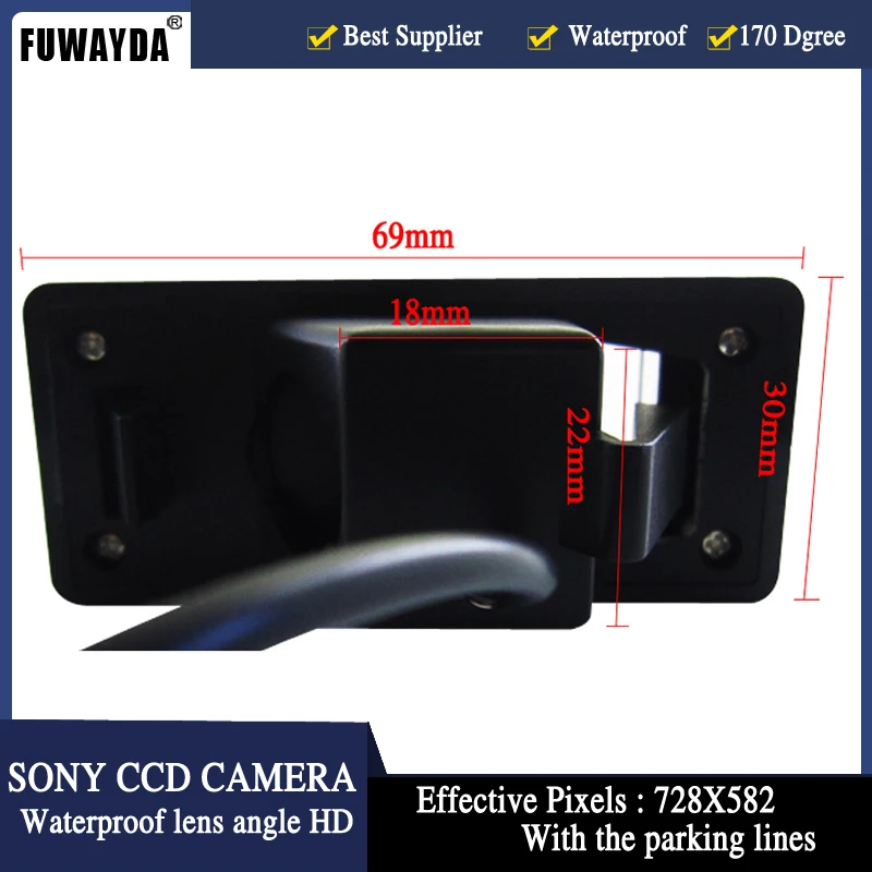 FUWAYDA для SONY CCD чип заднего вида обратный резервный парковочный камера
