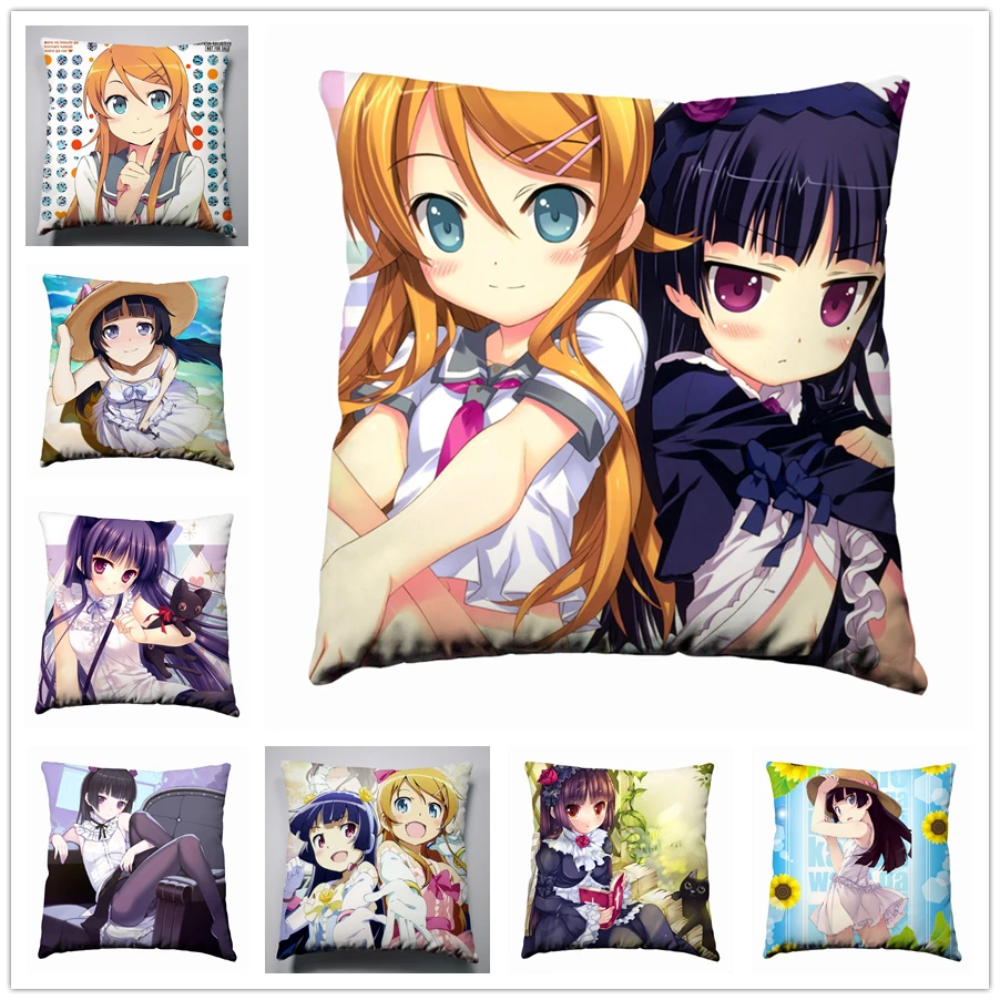 Аниме Манга Oreimo Kuroneko 40x40 см наволочка чехол для подушки сиденья постельные принадлежности