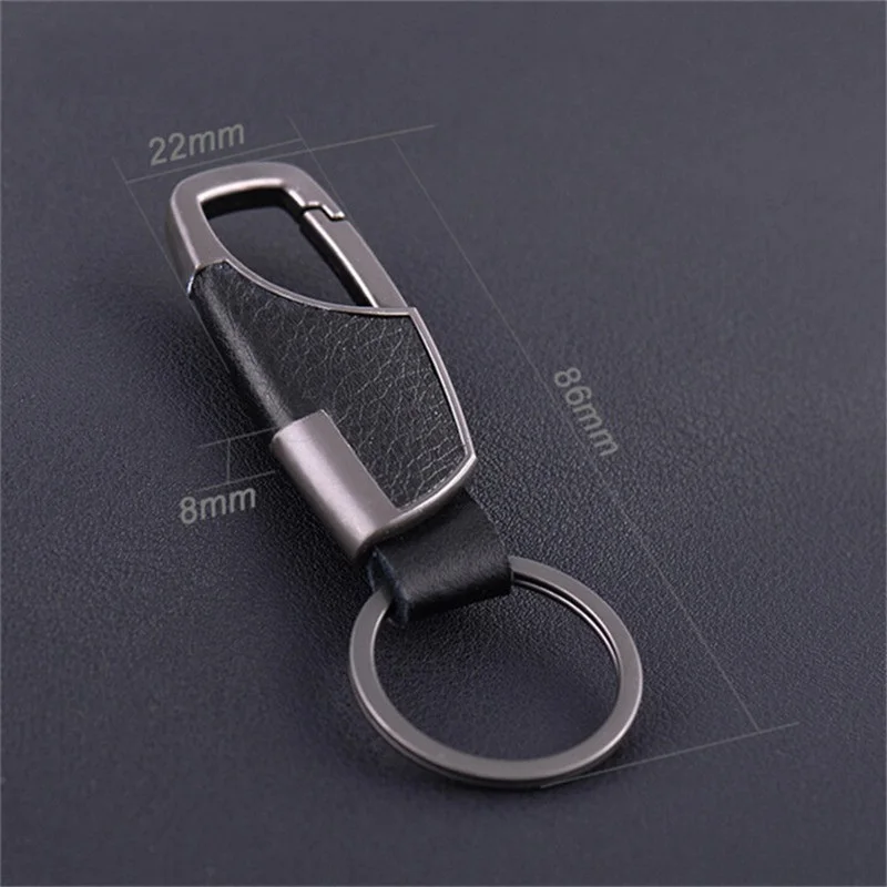 Классический Стиль Мужчины Брелок Мужской Автомобиль Натуральная Кожа Ключ цепи