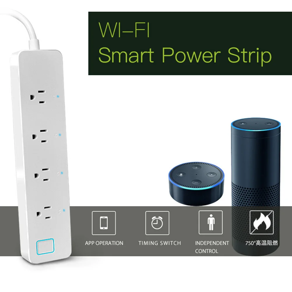 Умная безопасность полосы питания wifi мобильный телефон переключатель розетка