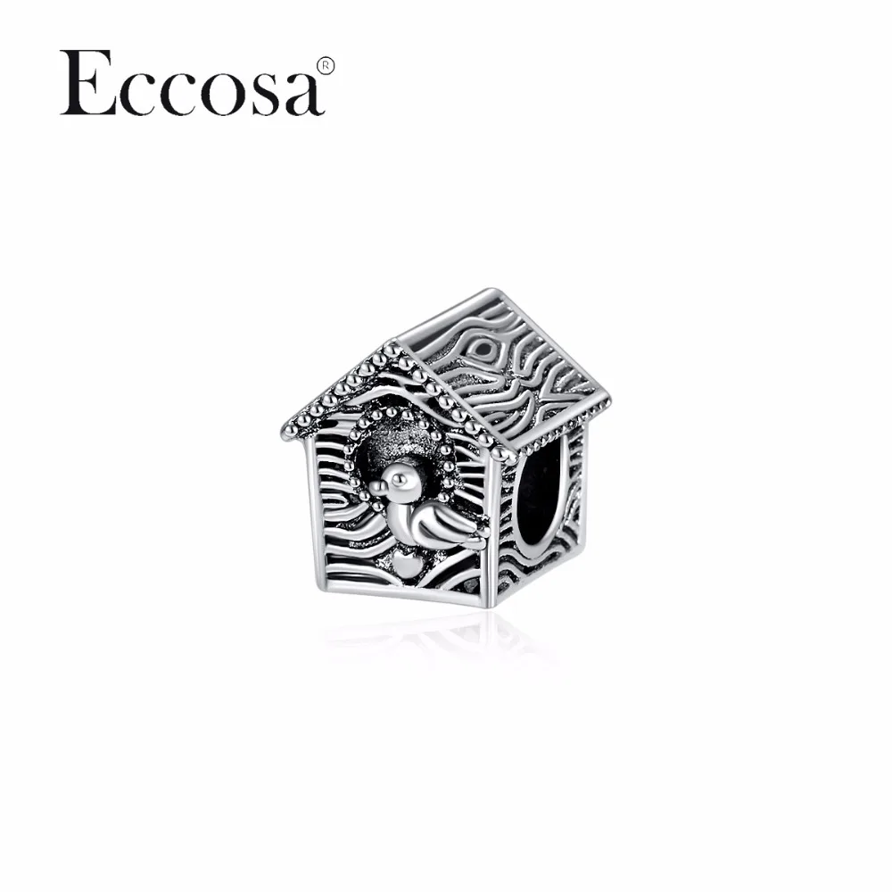Eccosa нежный птица дом сплава бусы для изготовления ювелирных изделий Подряд Pattern