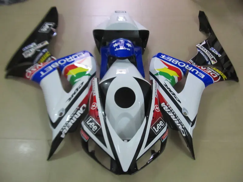 Набор обтекателей мотоцикла для HONDA CBR1000RR 06 07 CBR 1000RR 1000 RR 2006 2007 ABS белый красочный