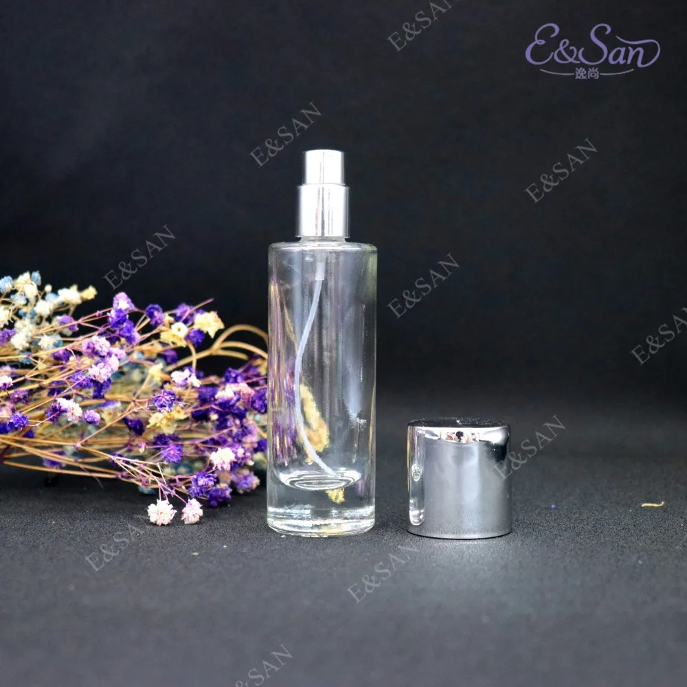 PT022C 30ML прозрачный прямые округлые стеклянная бутылка для духов пустая