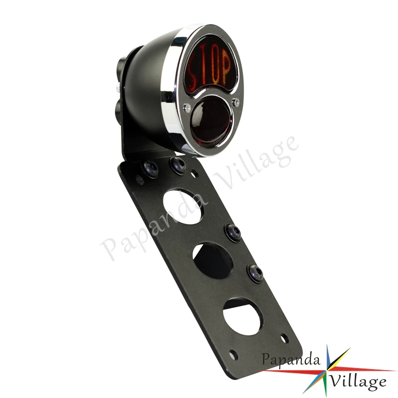 Винтажный стоп сигнал для мотоцикла задний тормозной фонарь 3/4 дюйма боковое