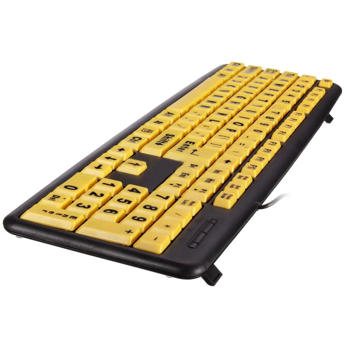 Желтая клавиатура для пожилых людей с большими буквами USB|keyboard keyboard|keyboard yellowyellow