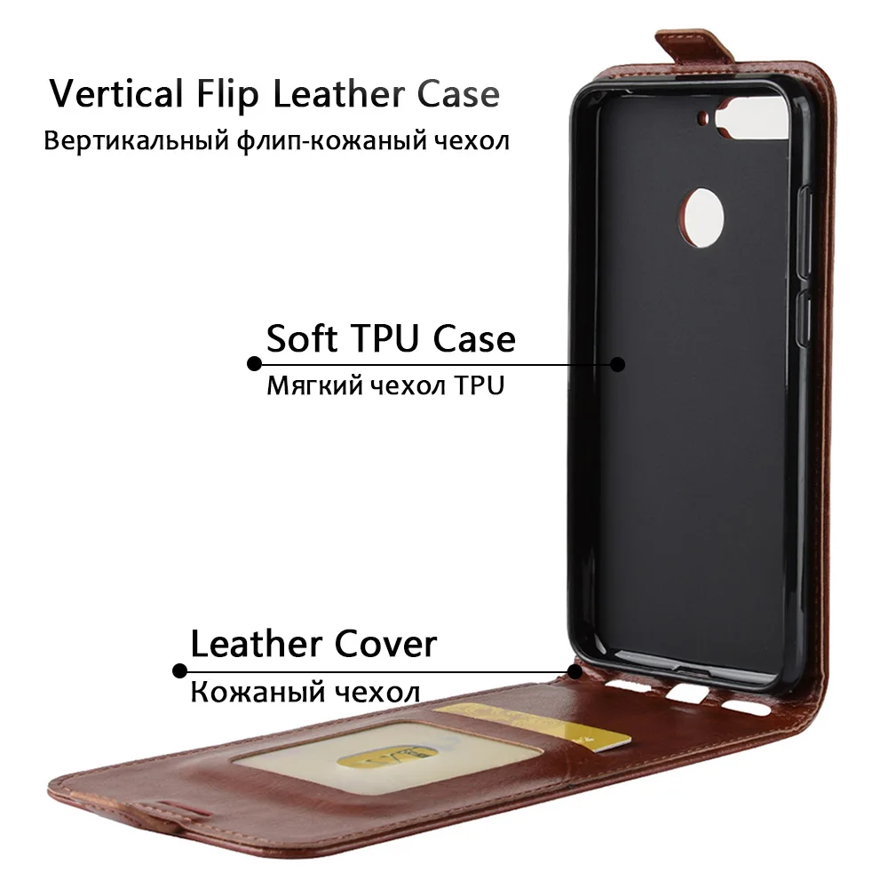 flip leather case for huawei honor 7c aum l41 5 7 russia version phone cover for huawei honor 7x 7c pro case with card slot free global shipping
