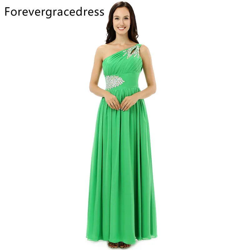 Forevergracedress реальные фотографии зеленый платье для выпускного вечера Высокое