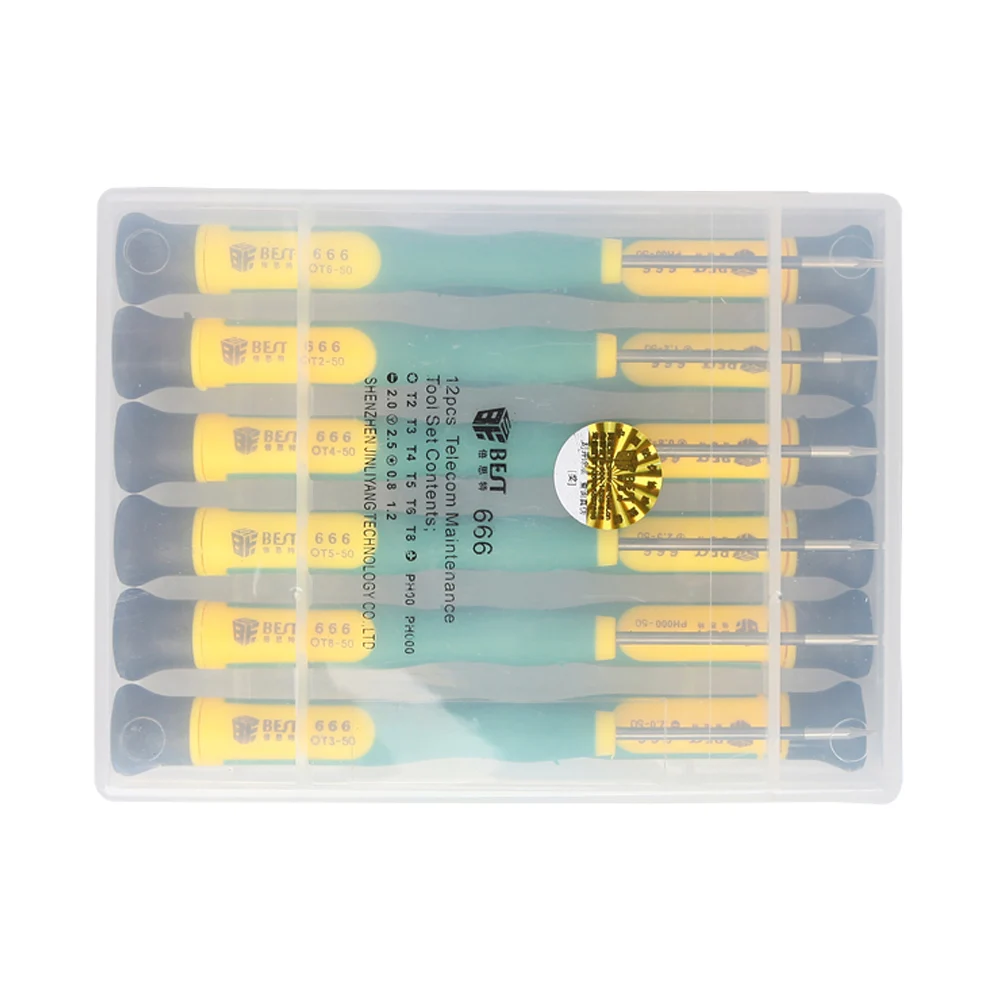 BST-666 Precision 12 in 1 Screwdriver Set Mobile Phone PC Tablet Disassemble Repair Kit Phillips Torx Screw Drivers | Инструменты