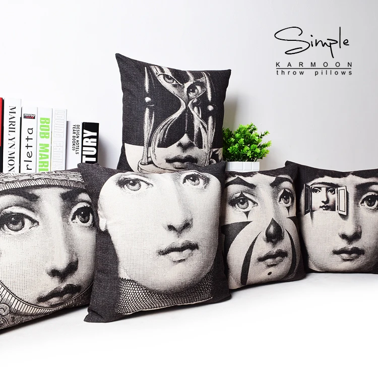 Fornasetti знаменитая косметическая маска для лица художественная Подушка Чехлы в