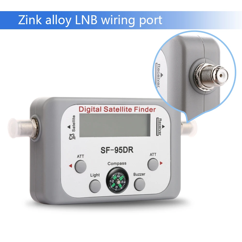 LED Дисплей Компасы Цифровой спутниковый Finder рецепторов ТВ ресивер декодер Satlink