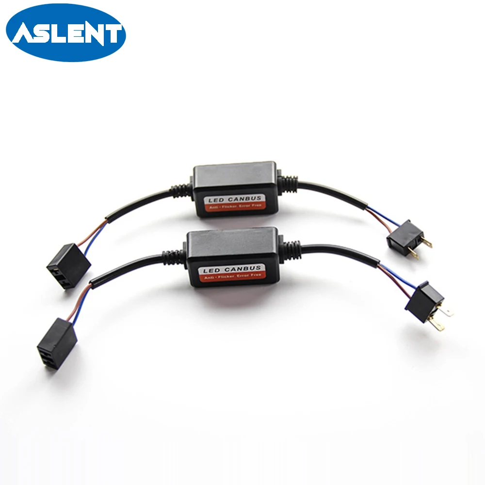 ASLENT 2 шт. Canbus Error Free декодер проводки для Светодиодный фар автомобиля лампы Наборы