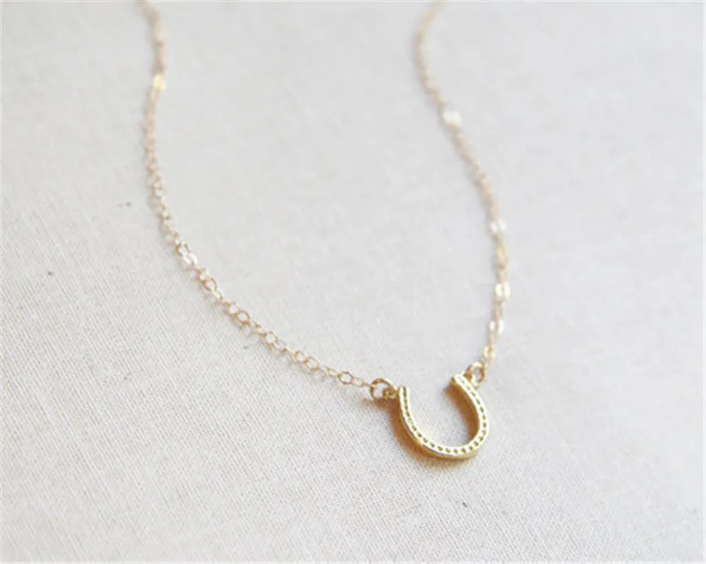 2017 модное ожерелье в форме подковы на удачу копыта с лошадью милое U женское