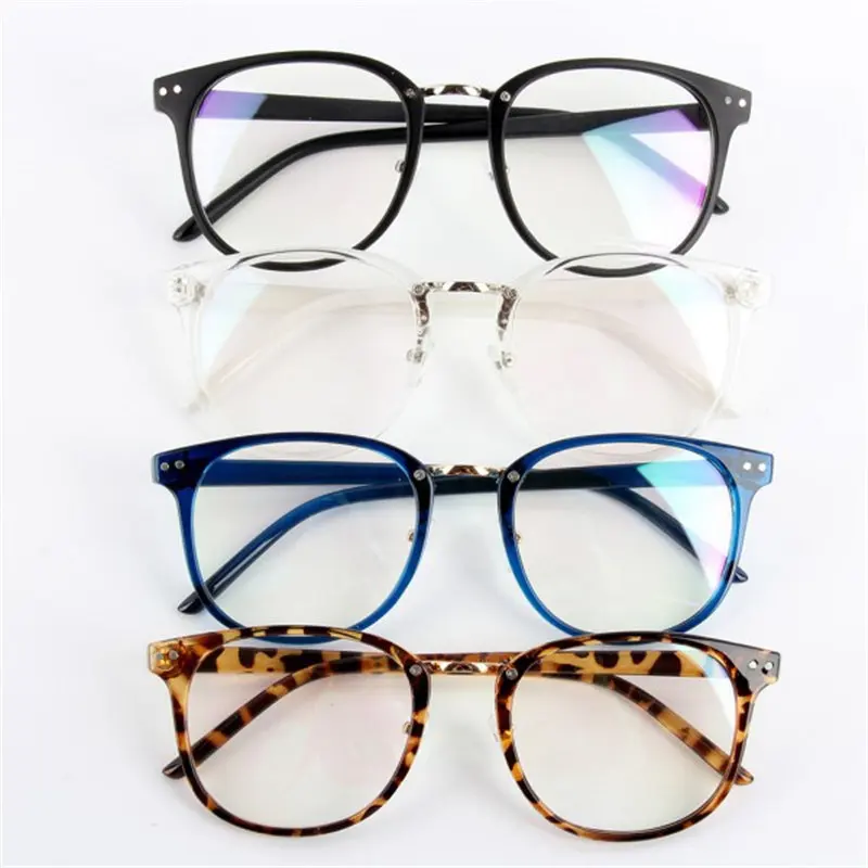 Фото Стильные оптические очки унисекс круглые с металлической стрелкой и линзами UV400 |