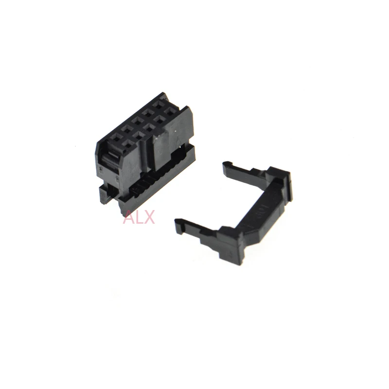 10 шт. FC-10p IDC шаг гнезда 2 54 мм JTAG ISP разъем двухрядный женский 2x5PIN 10PIN 10P для DC3 BOX
