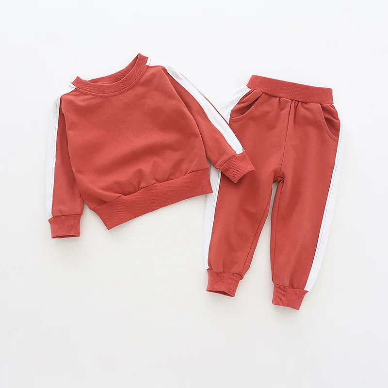 Autumn winter boys girls fashion cotton sports suits kids long sleeve pullover +pants 2pcs sets children clothing 1-5Y | Детская одежда