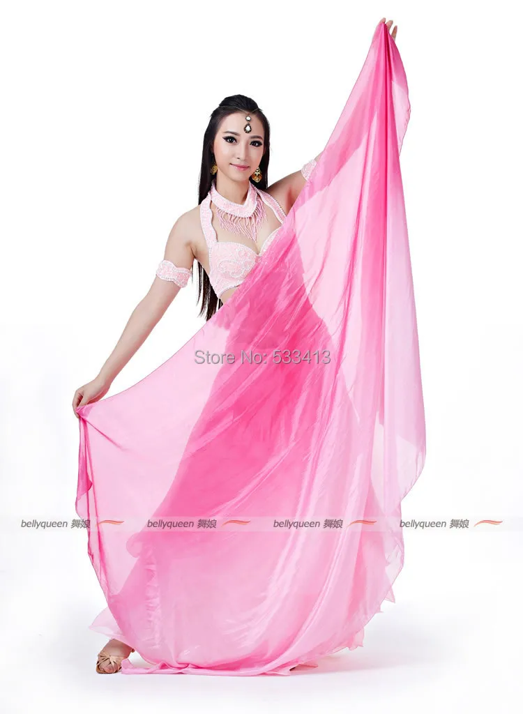 

Belly dance veils colors 100% Silk scarf silk scarf 250*110cm for belly dance silk veils
