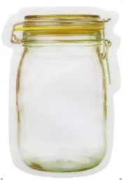 Многоразовые мешки для банок, бутылок, гаек, конфет, печенья, герметичный пакет для хранения свежих продуктов, кухонный Органайзер на молнии для закусок - изображение