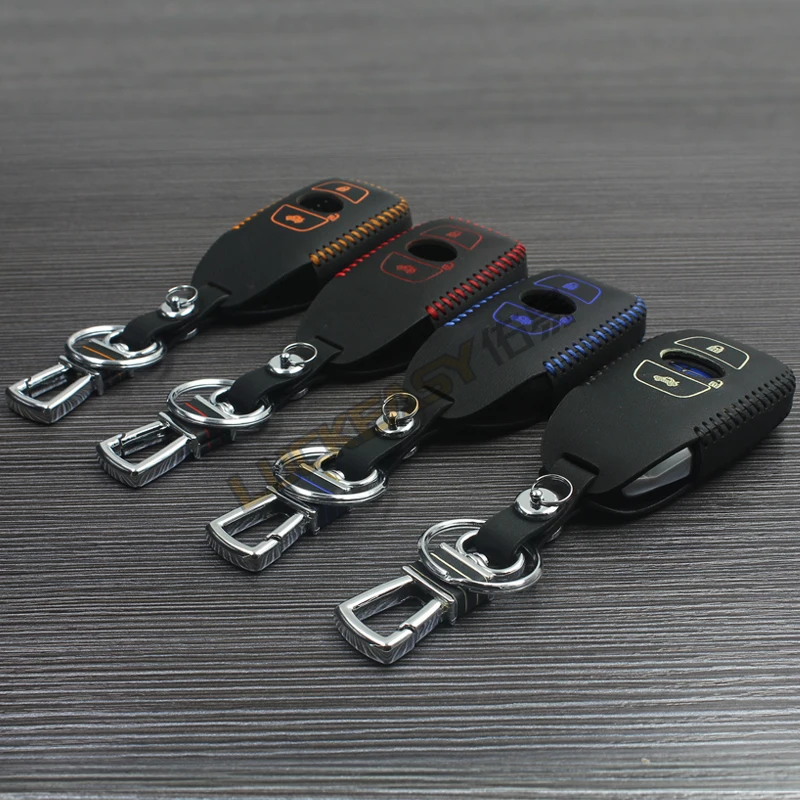 Чехол из натуральной кожи для ключей автомобиля Subaru XV BRZ Forester Legacy Outback Key holder