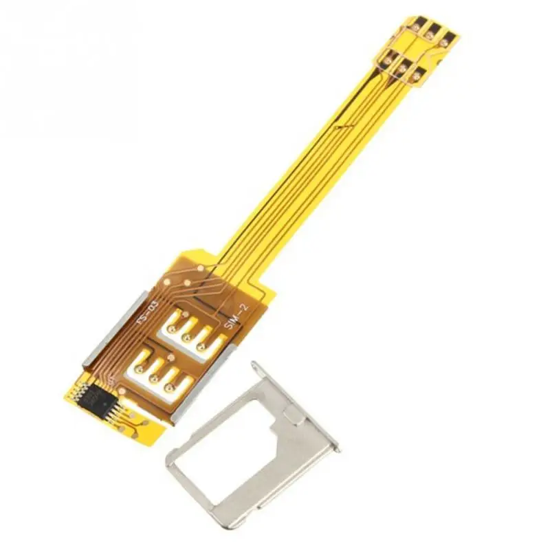 100% Новый адаптер для двух sim карт iPhone 5/4S/4 универсальный GSM и 3g ussim|sim card adapter|dual