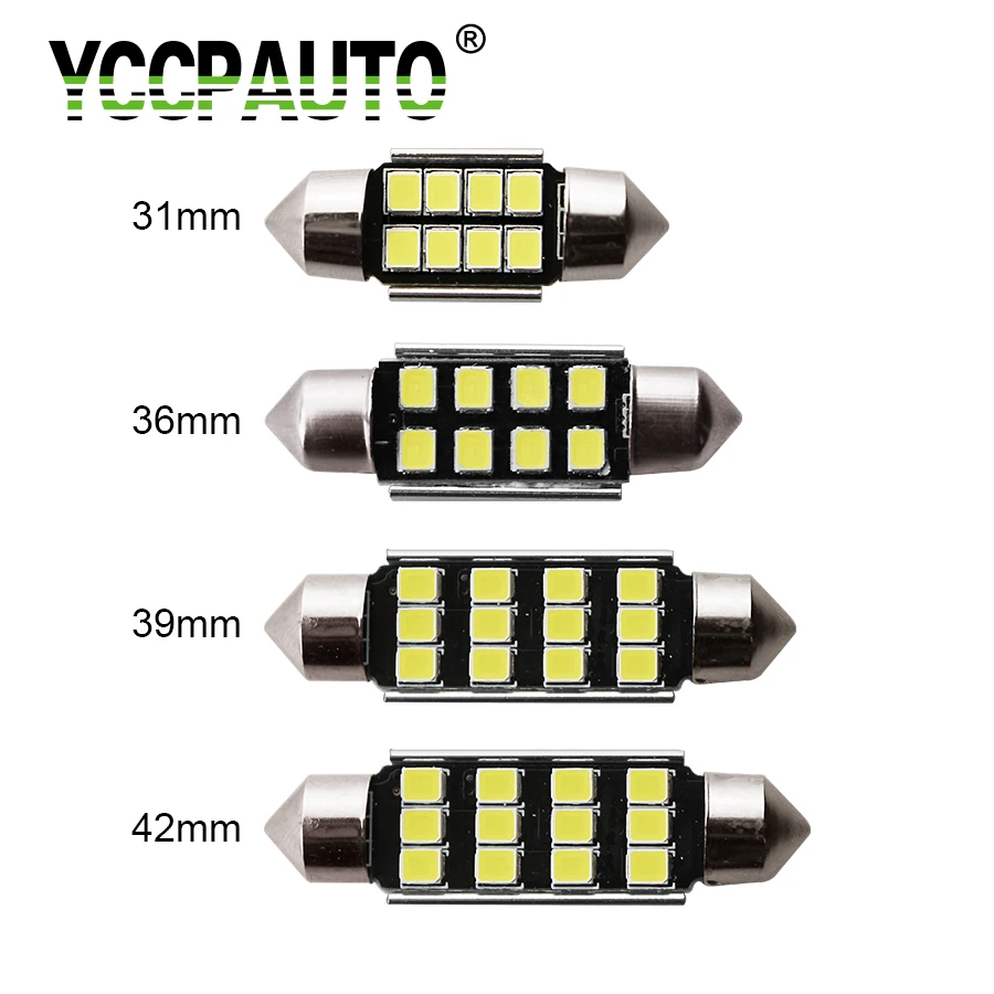 Светодиодсветильник лампа для чтения YCCPAUTO Festoon c5w c10w 31/36/39/42 мм|car roof led|ceiling light carled