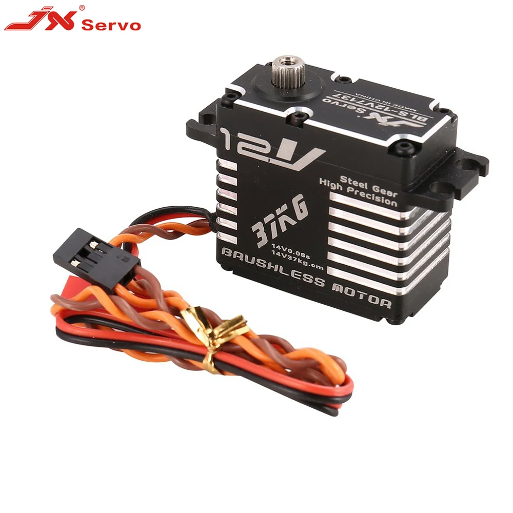 JX BLS-12V7137 37 кг металлический цифровой рулевой механизм бесщеточный сервопривод с высоким крутящим моментом 12 В HV для радиоуправляемого автомобиля, робота, дрона JX BLS-12V7137 37 кг металлический цифровой рулевой механизм бесщеточный сервопривод с высоким крутящим моментом 12 В HV для радиоуправляемого автомобиля, робота, дрона