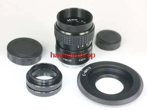 

25mm F1.4 CCTV TV C mount Movie Lens+ c-m43 adapter for GH3 GF5 GX1 G3 GH2 GF2 G10