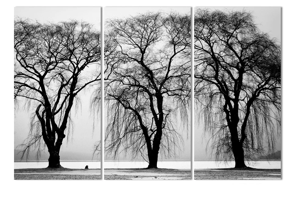 Современный абстрактный холст с изображением дерева Художественная печать