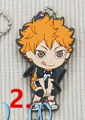 2 1 шт. аниме брелок карасуно Haikyuu! Syouyou Daichi kageyama школьный волейбол конкурс смолы подвесные брелоки llavero - Цвет: 2