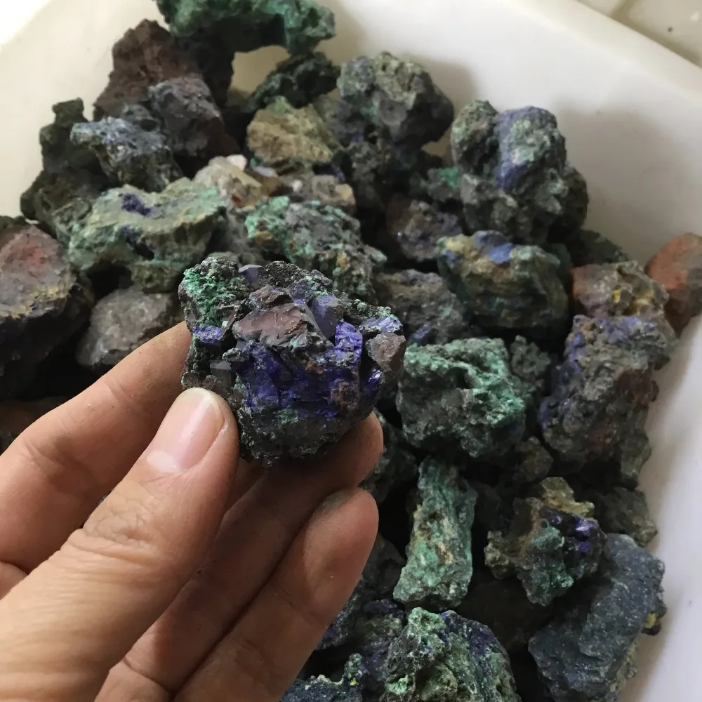 Натуральный сырой чессилит необработанный камень azurite минеральный