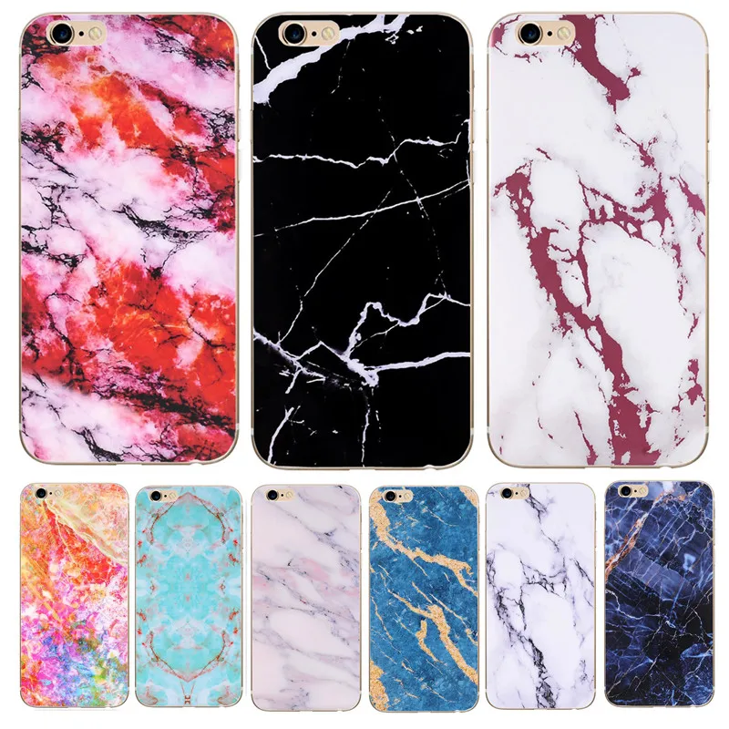 Силиконовый чехол для телефона iPhone 6 s 5 5S SE Мрамор задняя крышка Capinha 7 8 Plus X мягкие