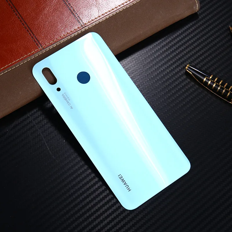 Nova3 корпус для huawei Nova 3 стекло крышка батареи дверь смартфон задняя крышка Замена Ремонт Часть - Цвет: Зеленый