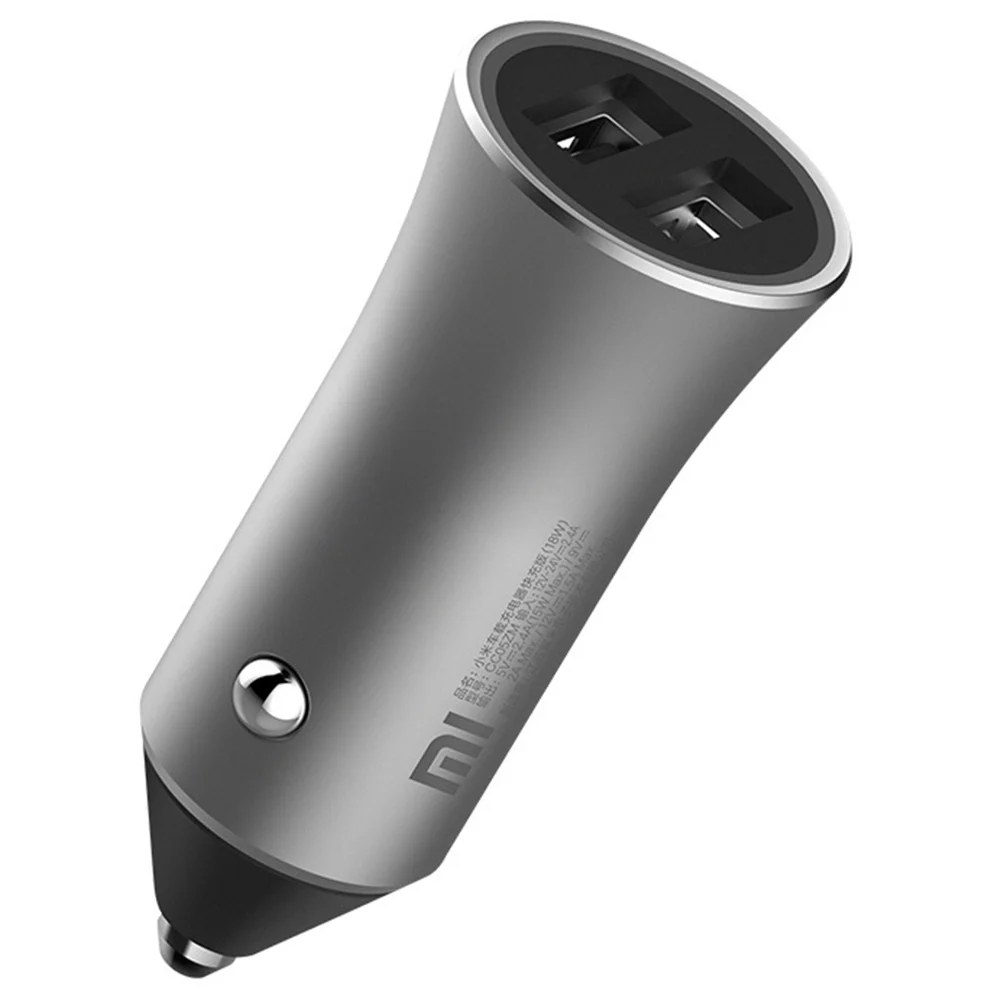 Оригинальное автомобильное зарядное устройство Xiaomi Dual USB 5 V/2.4A 18W с быстрой