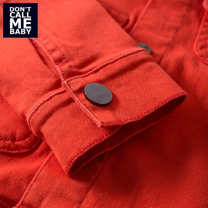 Don CALL ME/Модная весенняя куртка с красным карманом для маленьких мальчиков детская