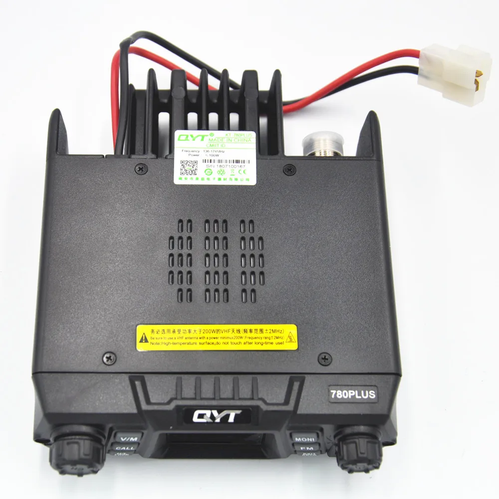 Супер высокая мощность QYT KT-780 plus 100 Вт мощная Мобильная рация VHF 136-174 50-100 км