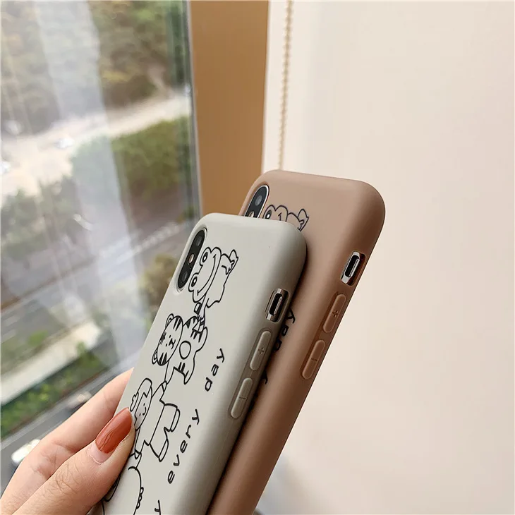 Glam чехол для телефона с милыми мультяшными животными iPhone XS Max XR X 8plus 8 7plus 7 6 S/6 Plus