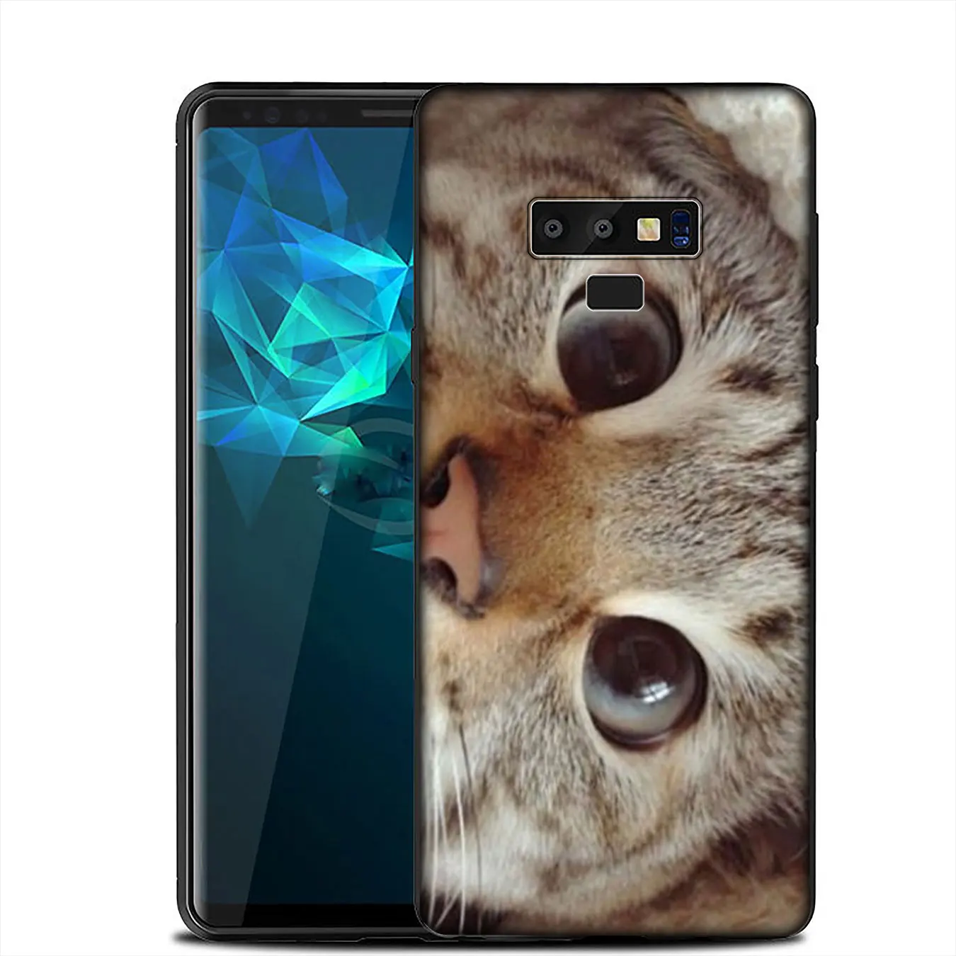 IYICAO British Shorthair cat Top Design Soft Case for Samsung Galaxy A6 A9 A8 A7 2018 A3 A5 2016 2017 Note 9 8 10 Plus Lite |