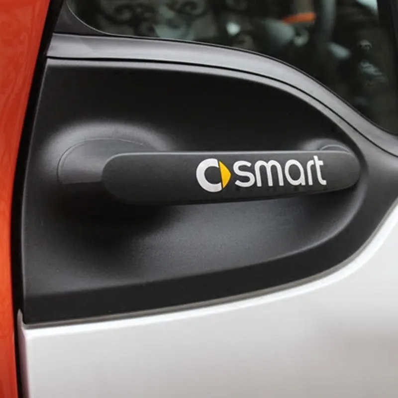 Наклейки для автомобиля на дверную ручку авто украшение пленка тела паста Smart Fortwo
