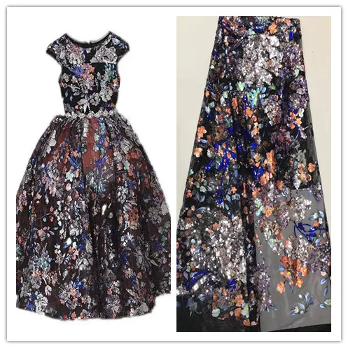 

Nigerian Lace Fabric J-8517 super Quality African Tulle Lace Fabric top Selling African Lace Fabric With sequins