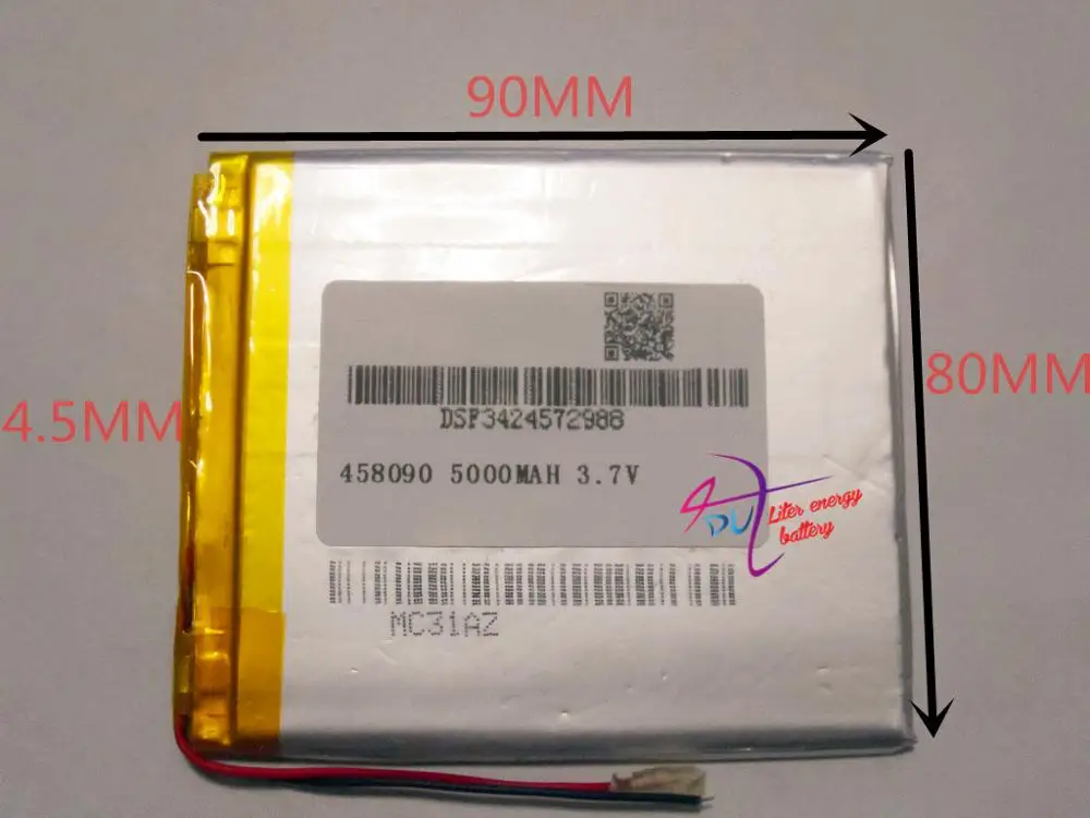 best battery brand Size 458090 3.7V 5000mah Lithium polymer Battery with Protection Board For 7 inch Tablet PC